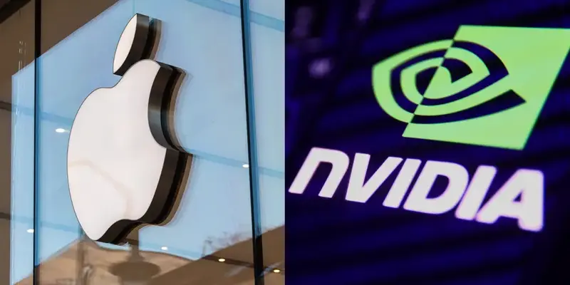 Nvidia and apple logo