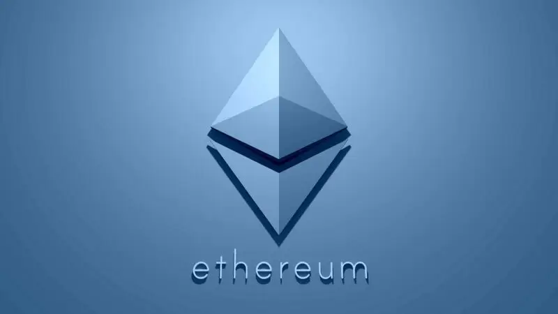 Ethereum Logo Gray Background