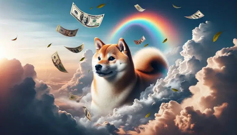 shiba inu rainbow