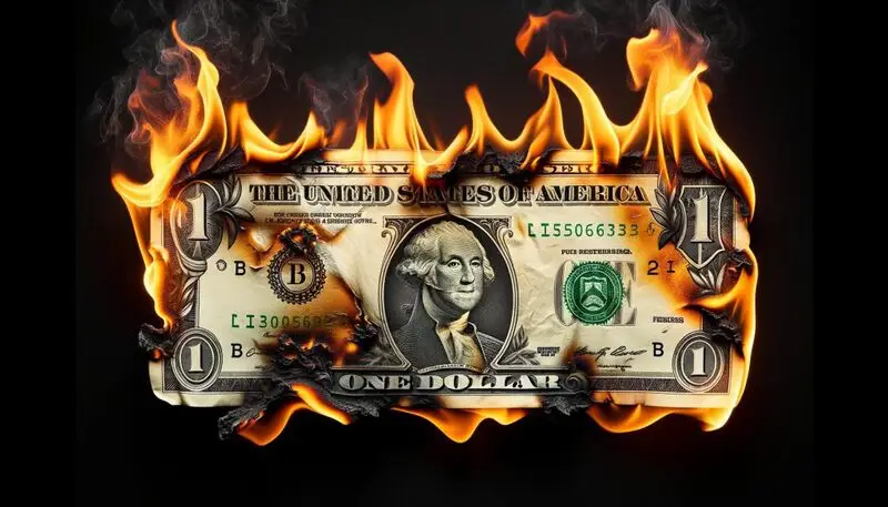 us dollar on fire