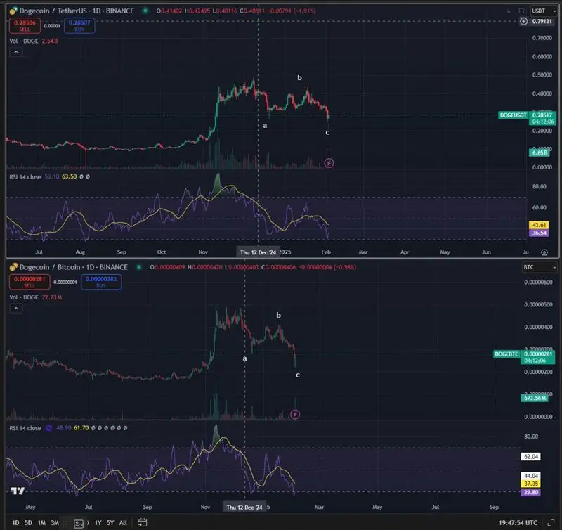 dogecoin price charts prediction