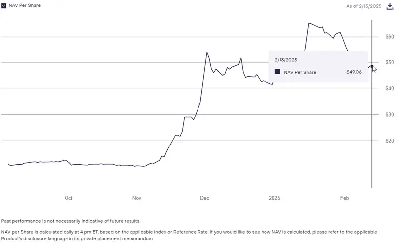 XRP Trust performance