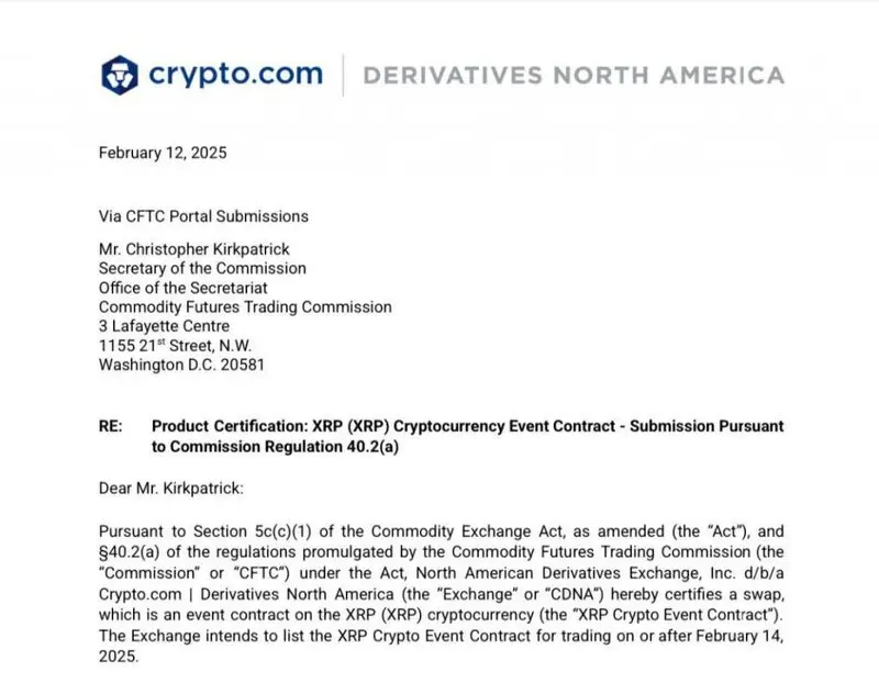 crypto.com XRP derivatives