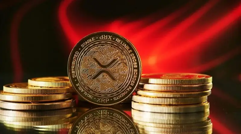 XRP cryptocurrency coins stacks