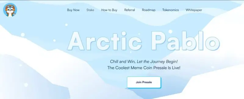 Arctic Pablo Coin logo and presale