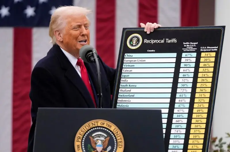 Trump making tariff announcement at press conference