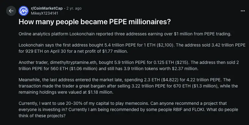 pepe millionaire