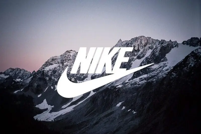 nike logo mountain