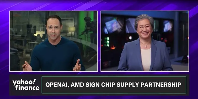 Yahoo Finance interview with AMD CEO Lisa Su discussing OpenAI partnership