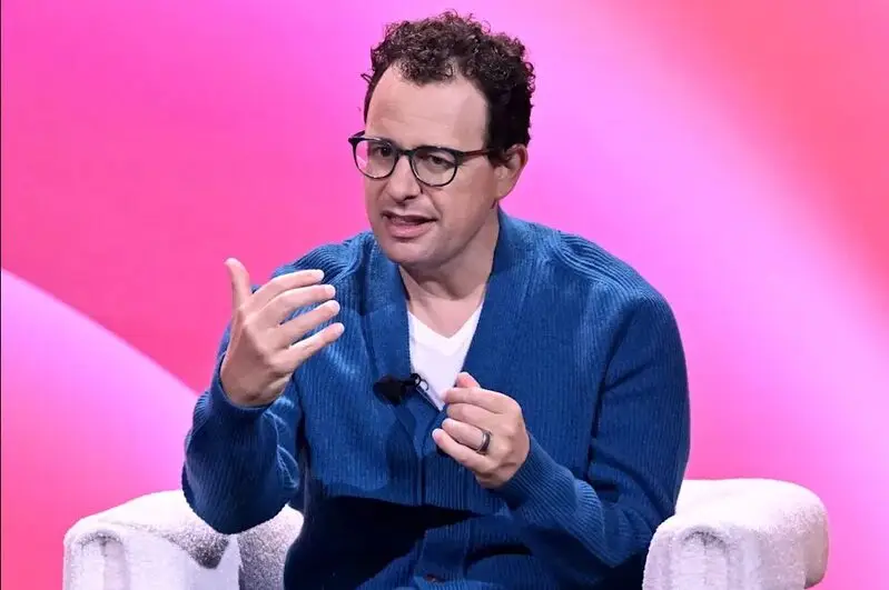 Anthropic CEO speaking at a conference