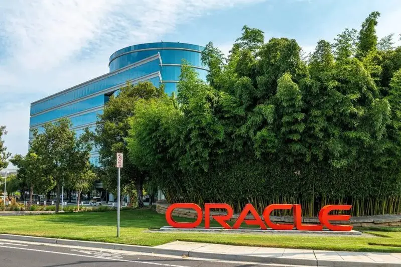 Oracle headquarters with company sign