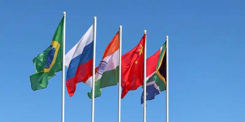 BRICS Countries Flags