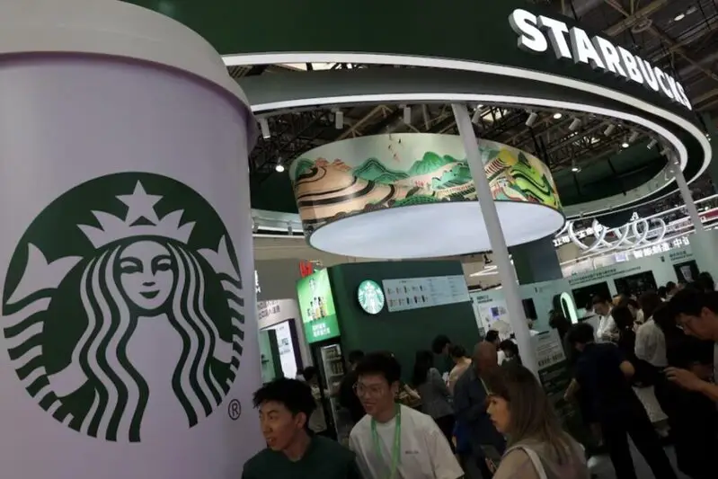 Starbucks branded booth at Chinese retail expo