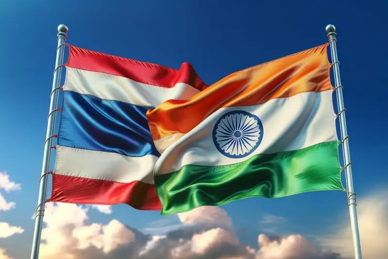 thailand india flags