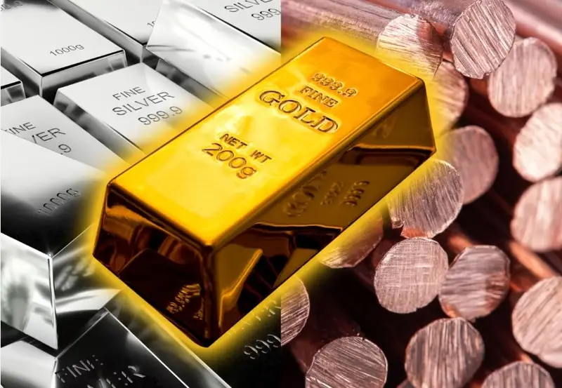 Gold Silver Copper Commodity Market